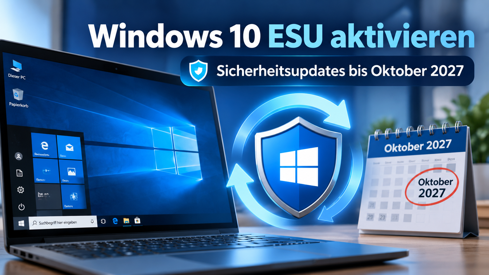 Windows 10 ESU aktivieren: Sicherheitsupdates bis Oktober 2027
