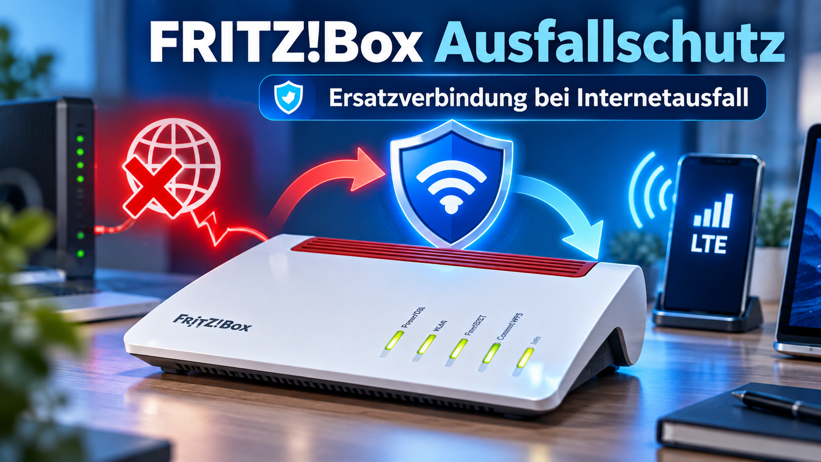 FRITZ!Box-Ausfallschutz einrichten: Internet bei einer Störung weiter nutzen